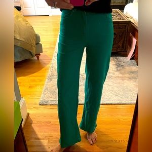 DIVIDED Kelly Green high waisted wide leg jeans